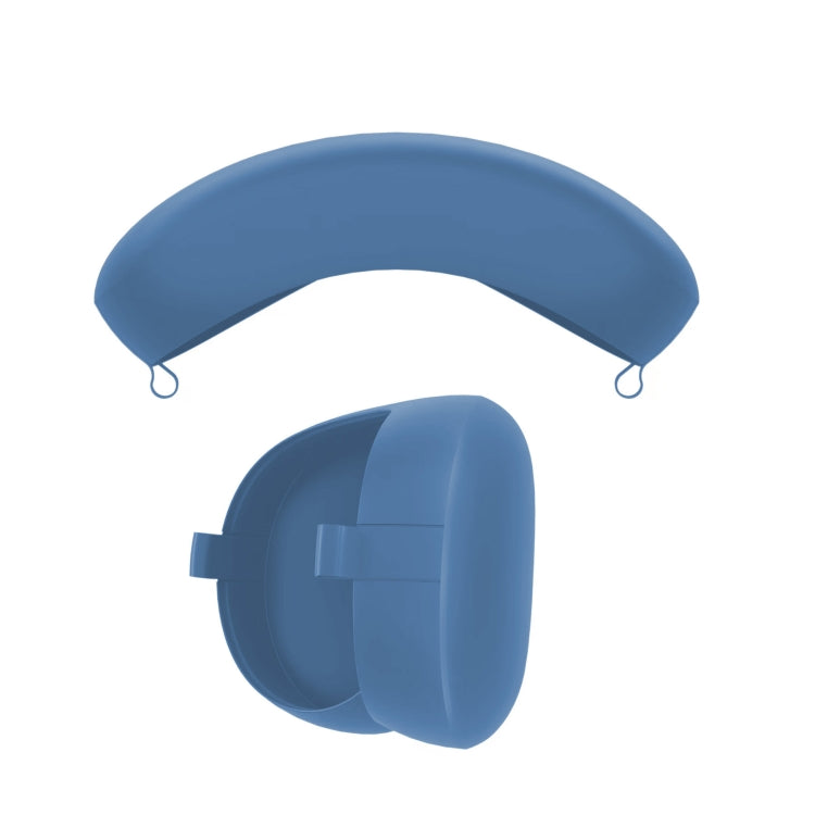 For Apple Vision Pro Silicone Protective Case VR Headset Cover, Black, Blue