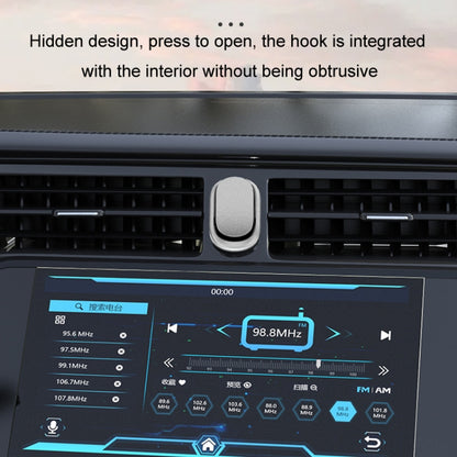 2pcs/set Car Adhesive Multifunctional Invisible Hook