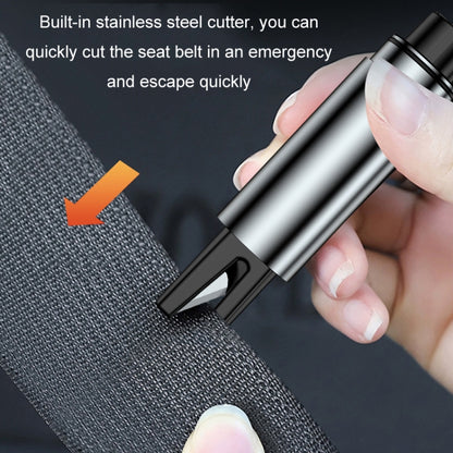 Car Glass Safety Hammer Multifunctional Emergency Escape Tool, Gray, Silver, Red, Black