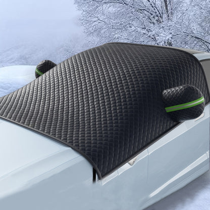 Car Front Windshield Snow and Anti-freeze Thickened Car Cover, Black Sedan, Black SUV, Black Red Sedan, Black Red SUV, Black Yellow Sedan, Black Yellow SUV, White Sedan, White SUV