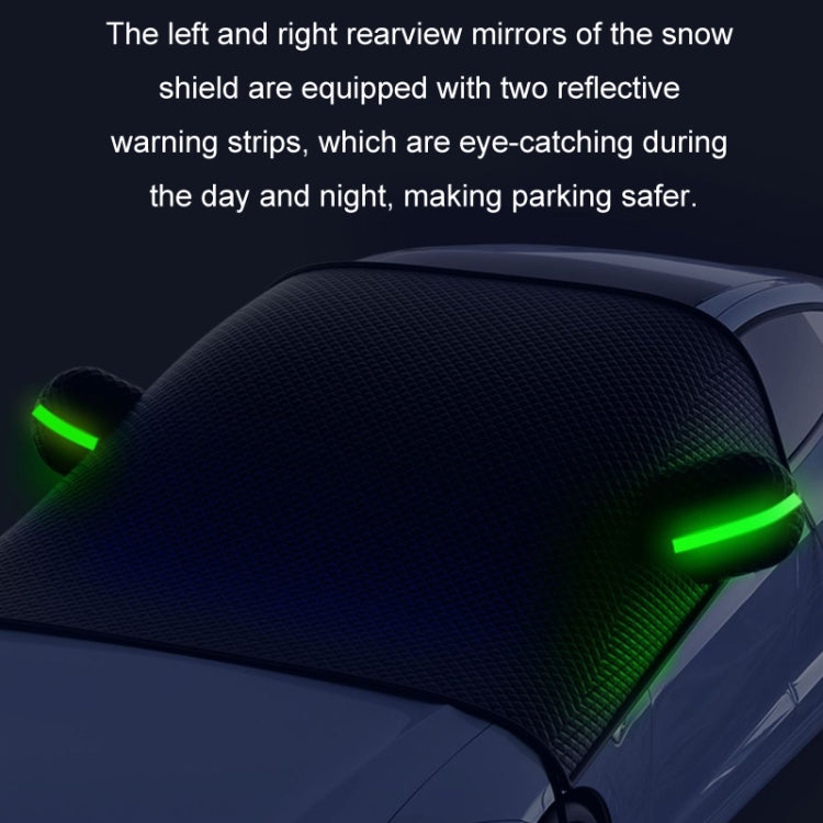 Car Front Windshield Snow and Anti-freeze Thickened Car Cover, Black Sedan, Black SUV, Black Red Sedan, Black Red SUV, Black Yellow Sedan, Black Yellow SUV, White Sedan, White SUV