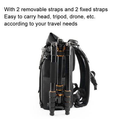Cwatcun D113 Shoulder Leisure Camera Bag Waterproof High Capacity Outdoor Travel Photography Bag, Small Black, Large Black