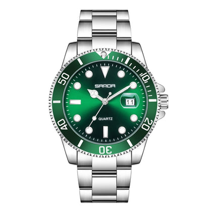 SANDA 1099 Steel Belt Electronic Watch Men Quartz Watch Simple Personalized Wristwatch