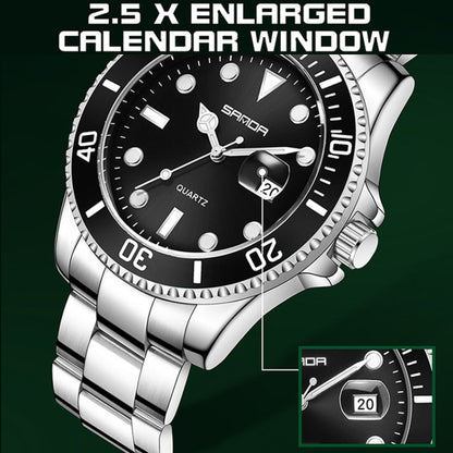 SANDA 1099 Steel Belt Electronic Watch Men Quartz Watch Simple Personalized Wristwatch