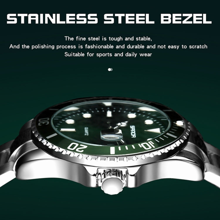 SANDA 1099 Steel Belt Electronic Watch Men Quartz Watch Simple Personalized Wristwatch