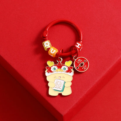 Year Of The Dragon Metal Pendant Cute Car Keychain Doll Couple Bag Pendant, Koi Dragon, Yingfu Dragon, Fortune Dragon, Lucky Dragon