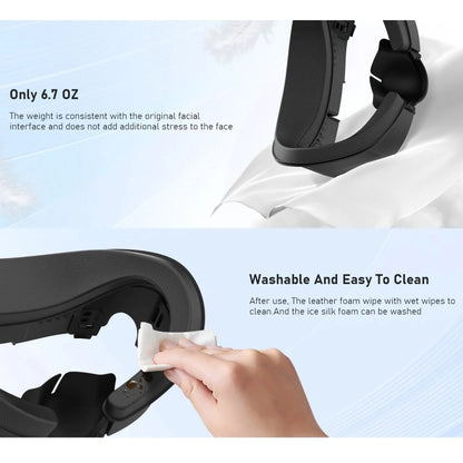AMVR Q3FC1 For Meta Quest3 Mask Ice Silk Breathable Leather Material