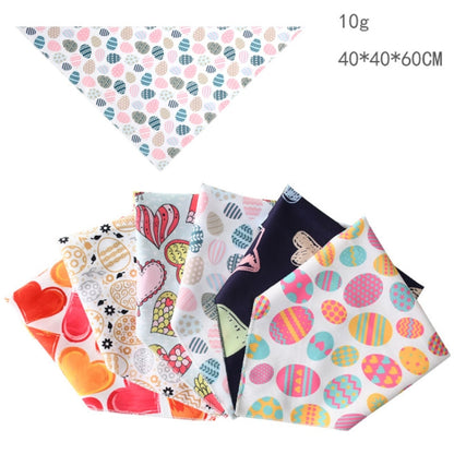 Cute Pet Triangle Towel Bib Cartoon Cats And Dogs Drool Towel Scarf, 01, 02, 03, 04, 05, 06, 07, 08, 09, 10, 11