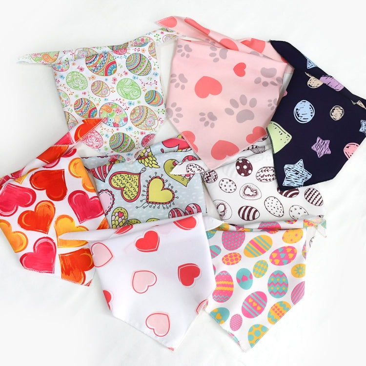 Cute Pet Triangle Towel Bib Cartoon Cats And Dogs Drool Towel Scarf, 01, 02, 03, 04, 05, 06, 07, 08, 09, 10, 11