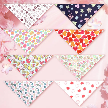 Cute Pet Triangle Towel Bib Cartoon Cats And Dogs Drool Towel Scarf, 01, 02, 03, 04, 05, 06, 07, 08, 09, 10, 11