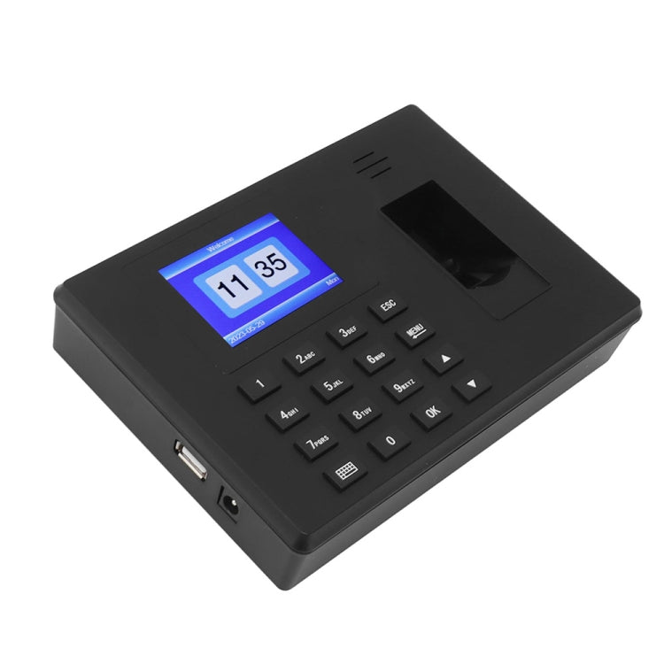 Fingerprint Recognition Voice Broadcast Smart Report Generation Attendance Machine, Gold US Plug, Gold UK Plug, Black US Plug, Black EU Plug, Black UK Plug
