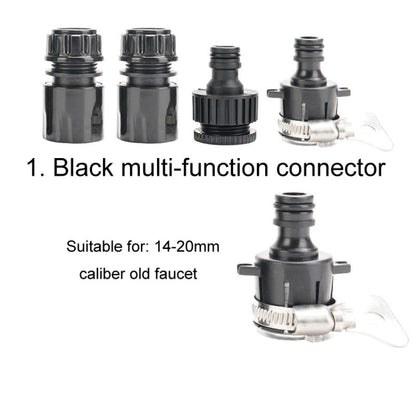 Household High Pressure Car Wash Metal Water Jet Car Brushing Booster Nozzle, 4 Connector+5m Pipe, 2 Clamps