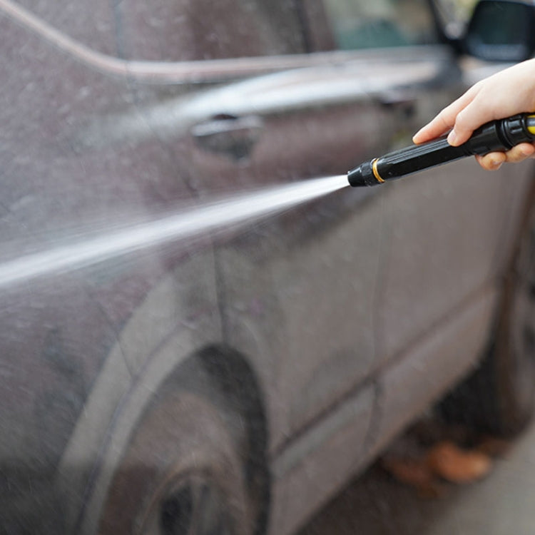 Household High Pressure Car Wash Metal Water Jet Car Brushing Booster Nozzle, 4 Connector+5m Pipe, 2 Clamps