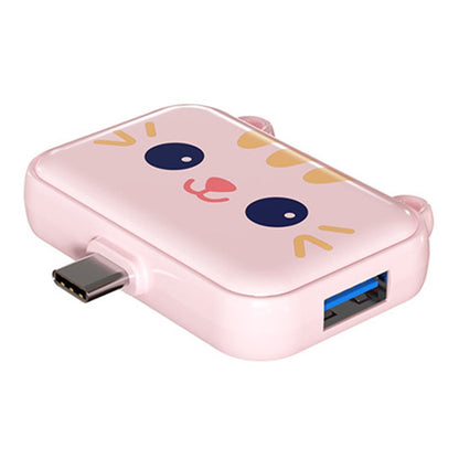 3 In 1 Type-C Docking Station USB Hub For iPad / Phone Docking Station, 3H HDMI+PD+USB3.0 Pink, 3C USB3.0+USB2.0 x 2 Pink, 3A USB3.0+USB2.0 x 2 Pink