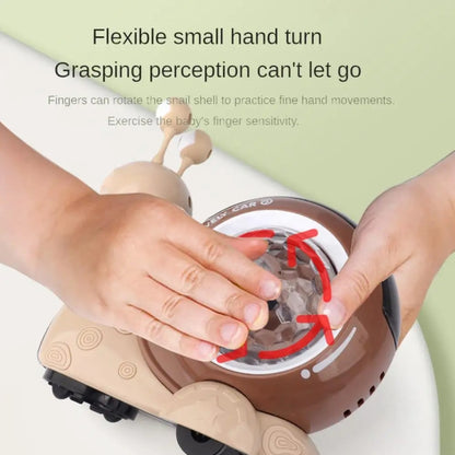 Children Electrical Crawling Snail Toys Sound And Light Projection Snail Fun Toys, Snail Gray, Snail Green