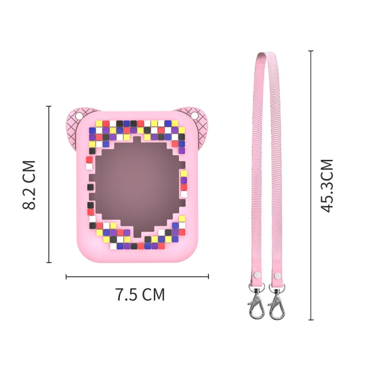 For Bitzee Pet Machine Silicone Case, Blue, Pink, Mint Green