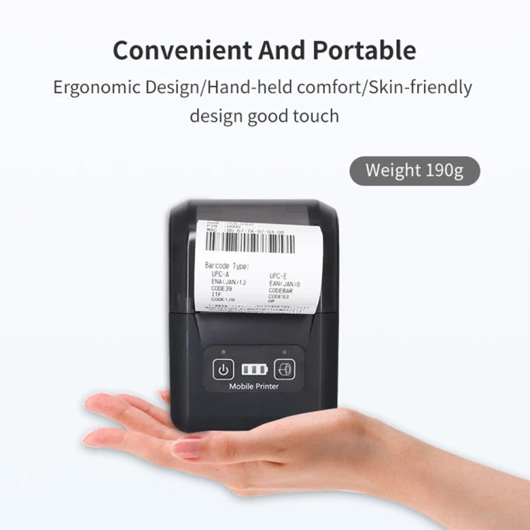 58mm Portable USB Charging Home Phone Bluetooth Thermal Printer, US Plug, EU Plug, UK Plug