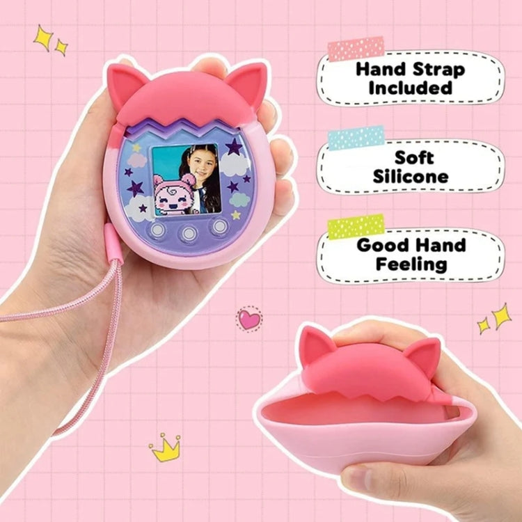 For Tamagotchi Pix Cartoon Electronic Pet Game Console Anti-Slip And Anti-Fall Silicone Protective Cover, Blue, Pink, Purple