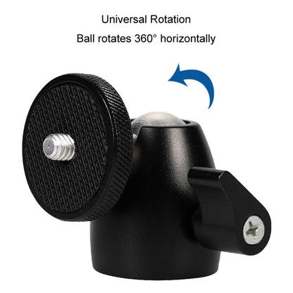 Q39 360 Degree Rotating Ball Tripod Projector Shooting Heads Accessories Cell Phone DSLR Camera Heads, 360 Degree Rotating Ball Tripod Heads