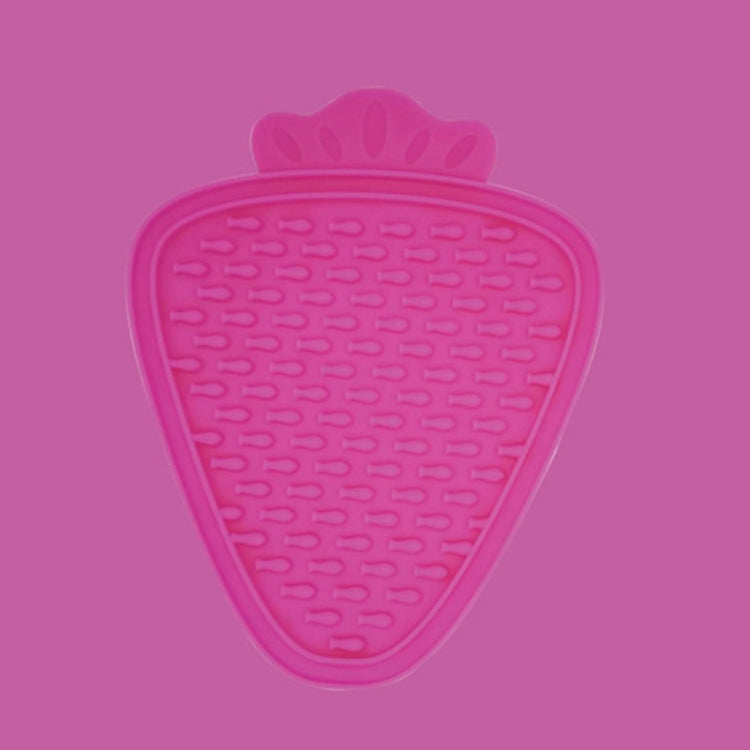 Silicone Pet Licking Mat Suction Cup Carrot Shape Placemat Cat and Dog Food Retarder, Yellow, Rose Red, Orange