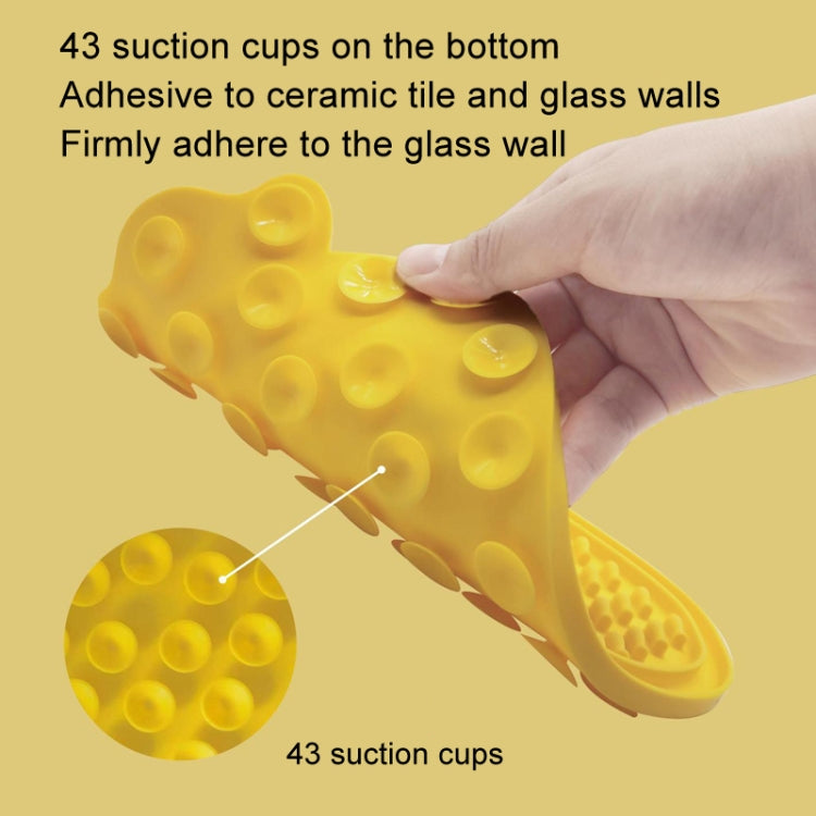 Silicone Pet Licking Mat Suction Cup Carrot Shape Placemat Cat and Dog Food Retarder, Yellow, Rose Red, Orange