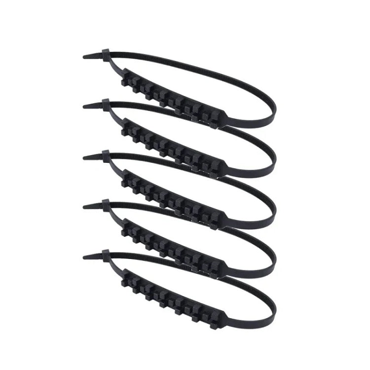 5pcs/Set Motorcycle Electric Two-Wheeler Non-Damaging Anti-Skid Chain Ties, Black, Green, Red