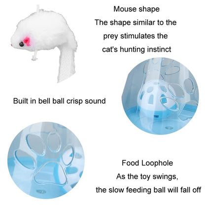 Cat Toy Ball Cat Stick Self-stimulation Boredom Relief Food Leakage Tumbler