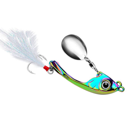 PROBEROS DW570 Fishing Lures Spinning Sequins Long Casting Tremor Swimming VIB Micro Tremor Zinc Alloy Bait, 9g, 13g, 17g