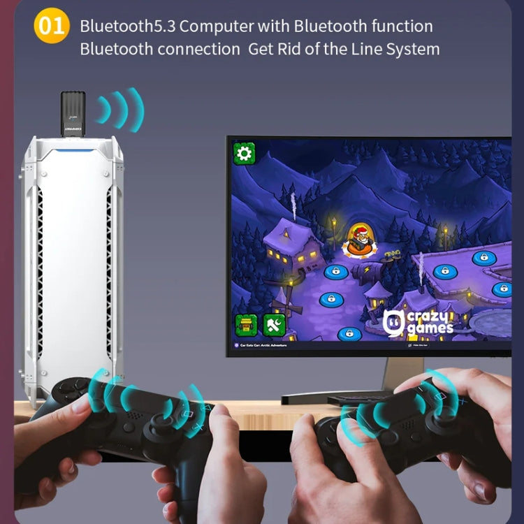 COMFAST CF-943AX WiFi6 USB Adapter AX900 Bluetooth 5.3 2.4G / 5.8G Wireless Network Card, CF-943AX