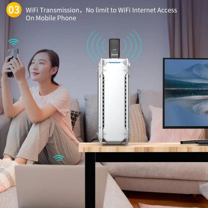 COMFAST CF-943AX WiFi6 USB Adapter AX900 Bluetooth 5.3 2.4G / 5.8G Wireless Network Card, CF-943AX