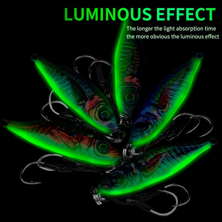 PROBEROS  LF136 Fishing Lure 3D Spray Painted Imitation Bait Long Casting Freshwater Fishing Warbler Bass Leader Lure, 40g, 60g, 30g, 80g