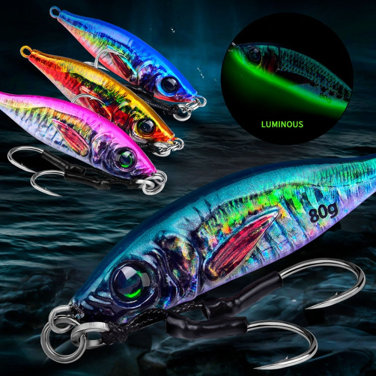 PROBEROS  LF136 Fishing Lure 3D Spray Painted Imitation Bait Long Casting Freshwater Fishing Warbler Bass Leader Lure, 40g, 60g, 30g, 80g