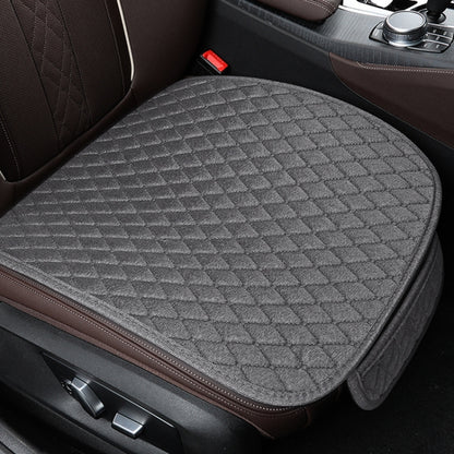 Non-Slip Rhombus Imitation Linen Car Seat Cushion, Brown Front Row, Beige Front Row, Black Front Row, Gray Front Row, Black Back Row, Gray Back Row, Beige Back Row, Brown Back Row