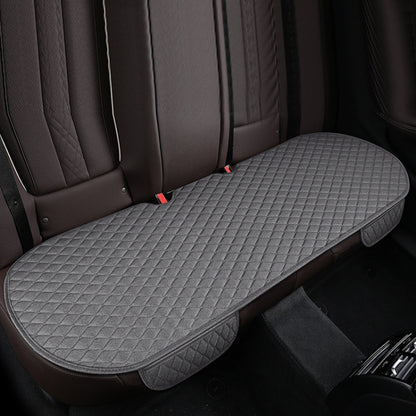 Non-Slip Rhombus Imitation Linen Car Seat Cushion, Brown Front Row, Beige Front Row, Black Front Row, Gray Front Row, Black Back Row, Gray Back Row, Beige Back Row, Brown Back Row