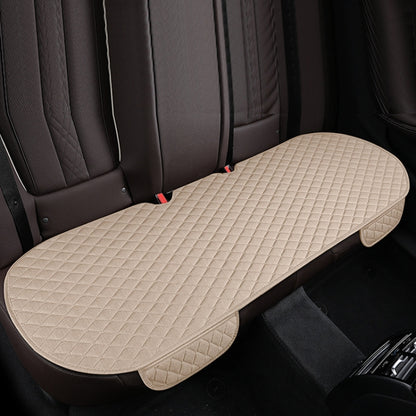 Non-Slip Rhombus Imitation Linen Car Seat Cushion, Brown Front Row, Beige Front Row, Black Front Row, Gray Front Row, Black Back Row, Gray Back Row, Beige Back Row, Brown Back Row