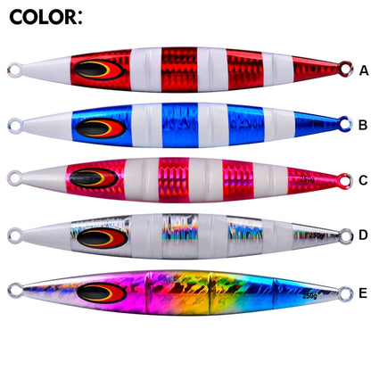 PROBEROS F125 Jogging Steelhead Deep Sea Boat Fishing Lure Rapid Sinking Sea Fishing Fake Bait, 30g, 100g, 150g, 200g, 250g, 60g