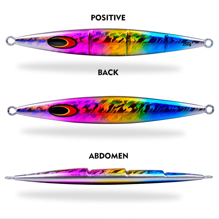 PROBEROS F125 Jogging Steelhead Deep Sea Boat Fishing Lure Rapid Sinking Sea Fishing Fake Bait, 30g, 100g, 150g, 200g, 250g, 60g