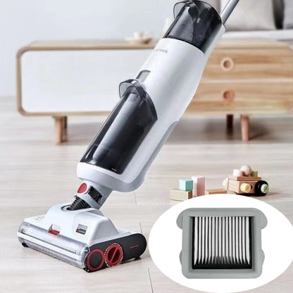 For Roborock U10 Smart Floor Scrubber Accessories, 1 Long Front Roller Brush, 2 Short Back Roller Brushes, 1 Filter Element