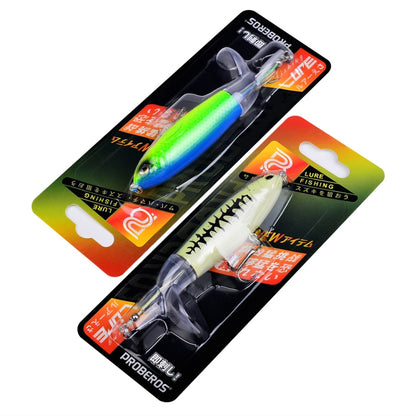 PROBEROS DW601 360 Degree Rotating Propeller Lures Topwater Tethered Tractor Floating Fake Fish Bait, 11.5cm/16.5g, 14.5cm/32.5g, 10.5cm/13.5g