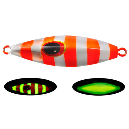 PROBEROS LF124 Deep Sea Iron Plate Lead Fish Fishing Lure Slow Sinking Rocking Luminous Boat Fishing Bait, 30g, 40g, 60g, 80g, 100g, 120g