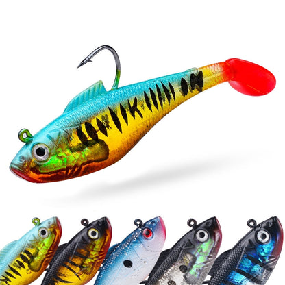 PROBEROS DW6085 Sea Bass Leadfish Soft Lure T-Tail Software Baits Sea Fishing Boat Fishing Bionic Lures, 8cm/9.5g, 11cm/24.6g, 5cm/3.6g