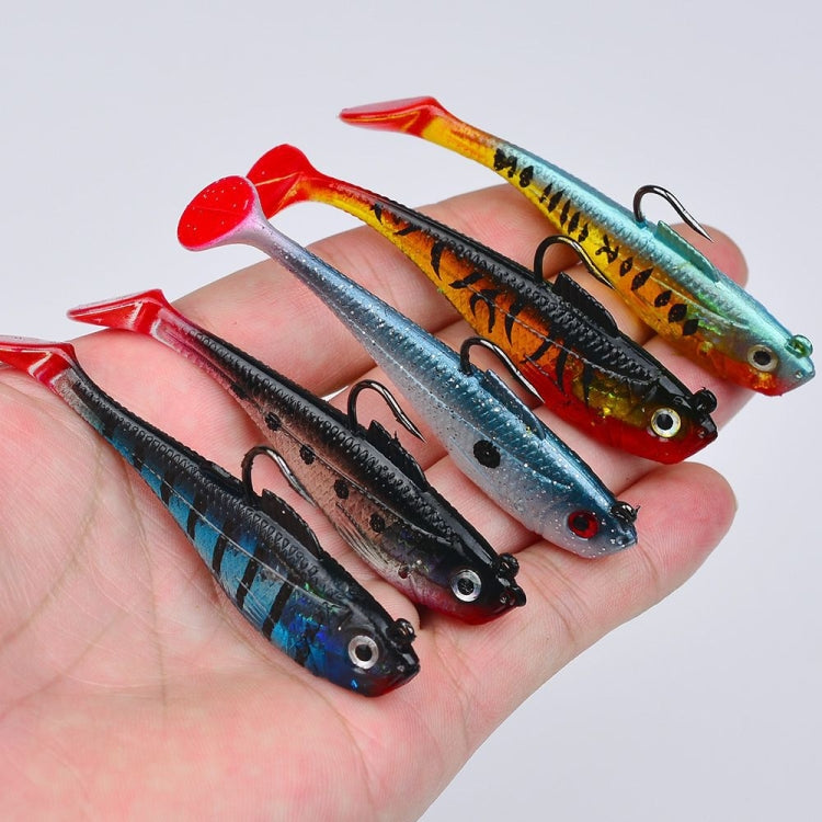 PROBEROS DW6085 Sea Bass Leadfish Soft Lure T-Tail Software Baits Sea Fishing Boat Fishing Bionic Lures, 8cm/9.5g, 11cm/24.6g, 5cm/3.6g