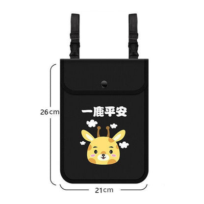 Electric Vehicle Portable Hanging Bag Waterproof Bicycle Front Storage Bag Stroller Pocket, Deer, Locomotive Girl, Black Bear, Duck, Flower Bear, No Pattern