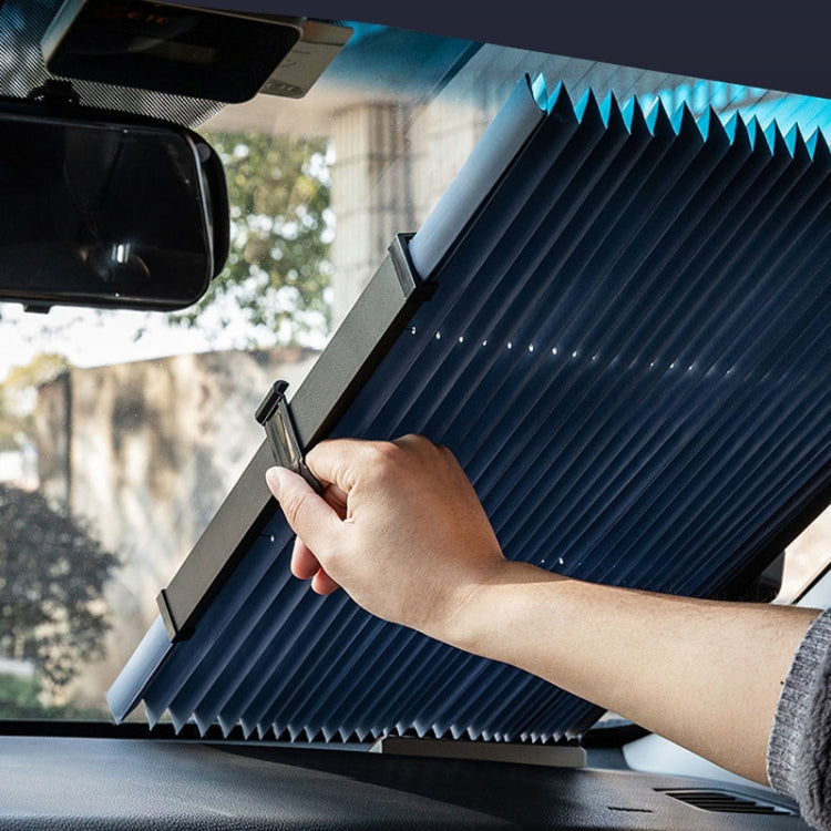 Car Front Gear Auto Retractable Sunshade Household Pleated Window Covering, 46 x 120cm, 65 x 150cm, 70 x 155cm, 80 x 185cm