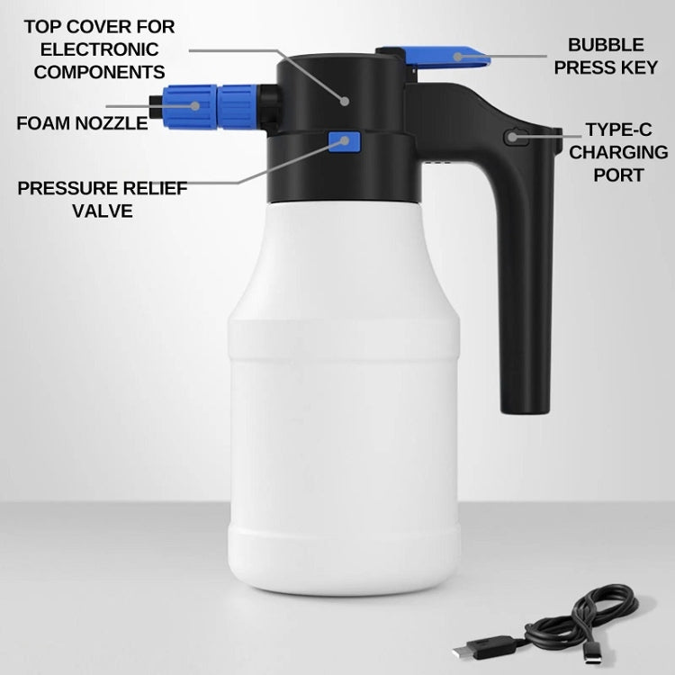 Wireless Electric Foam Watering Can Car Wash High Pressure PA Gardening Tools