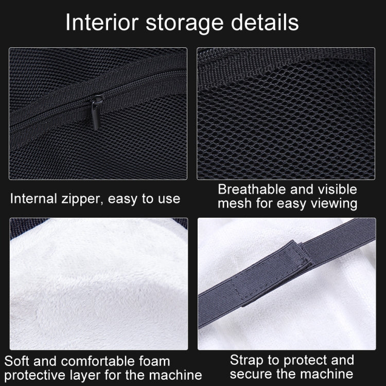 For Apple Vision Pro Storage Bag VR Headwear EVA Portable Hard Case, EVA+Cloth Pattern