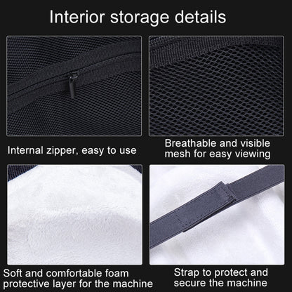 For Apple Vision Pro Storage Bag VR Headwear EVA Portable Hard Case, EVA+Cloth Pattern