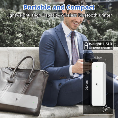 Phomemo M834 Wireless Bluetooth Thermal Printer Support Multi-Size Thermal Paper, M834