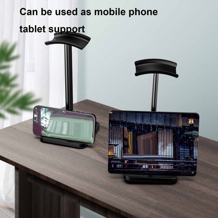 Desktop Headphone Holder Cell Phone Tablet Stand, Black, White, Pink