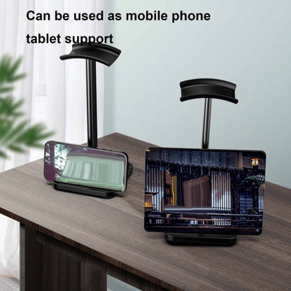 Desktop Headphone Holder Cell Phone Tablet Stand, Black, White, Pink